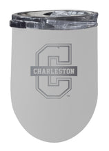 Load image into Gallery viewer, College of Charleston 12 oz Engraved Insulated Wine Stainless Steel Tumbler Officially Licensed Collegiate Product
