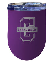 Load image into Gallery viewer, College of Charleston 12oz Laser Etched Insulated Wine Stainless Steel Tumbler
