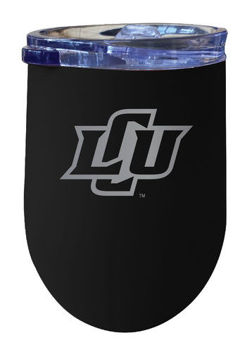 Lubbock Christian University Chaparral 12 oz Engraved Insulated Wine Stainless Steel Tumbler Black Officially Licensed Collegiate Product