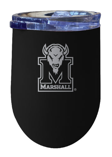 Marshall Thundering Herd NCAA Laser-Etched Wine Tumbler - 12oz  Stainless Steel Insulated Cup