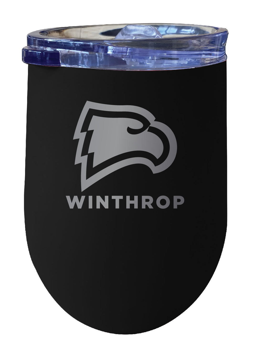 Winthrop University 12 oz Engraved Insulated Wine Stainless Steel Tumbler Coral Officially Licensed Collegiate Product