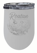 Load image into Gallery viewer, Roatan Honduras Souvenir 12 oz Engraved Insulated Wine Stainless Steel Tumbler
