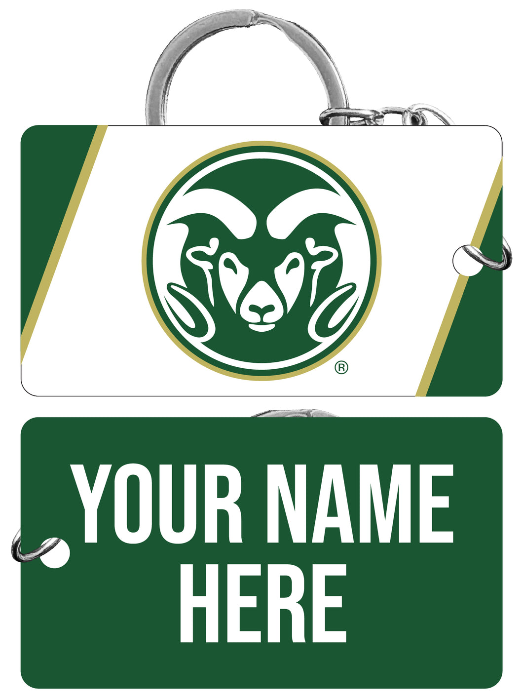 Colorado State Rams Customizable Acrylic Keychain 1.5