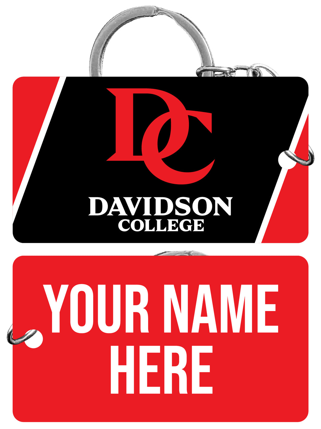 Davidson College Customizable Acrylic Keychain 1.5