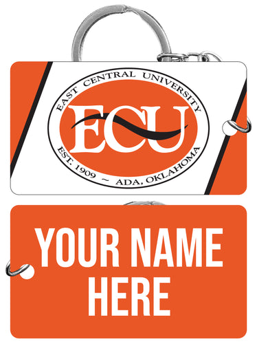 East Central University Tigers Customizable Acrylic Keychain 1.5