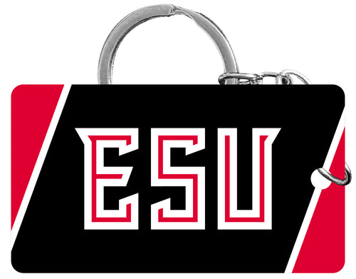 East Stroudsburg University Acrylic Keychain 1.5