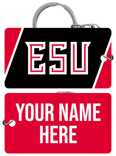 East Stroudsburg University Customizable Acrylic Keychain 1.5