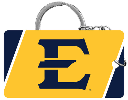 East Tennessee State University Acrylic Keychain 1.5