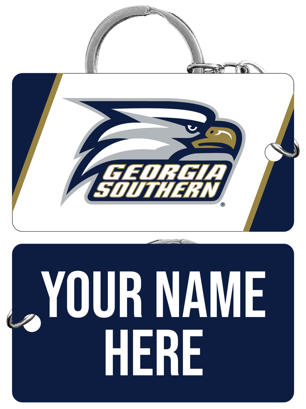 Georgia Southern Eagles Customizable Acrylic Keychain 1.5