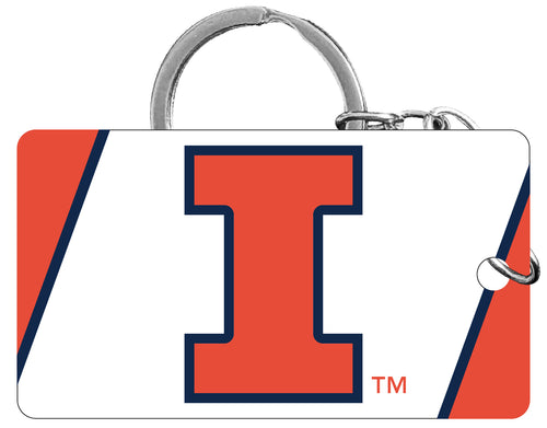 Illinois Fighting Illini Acrylic Keychain 1.5