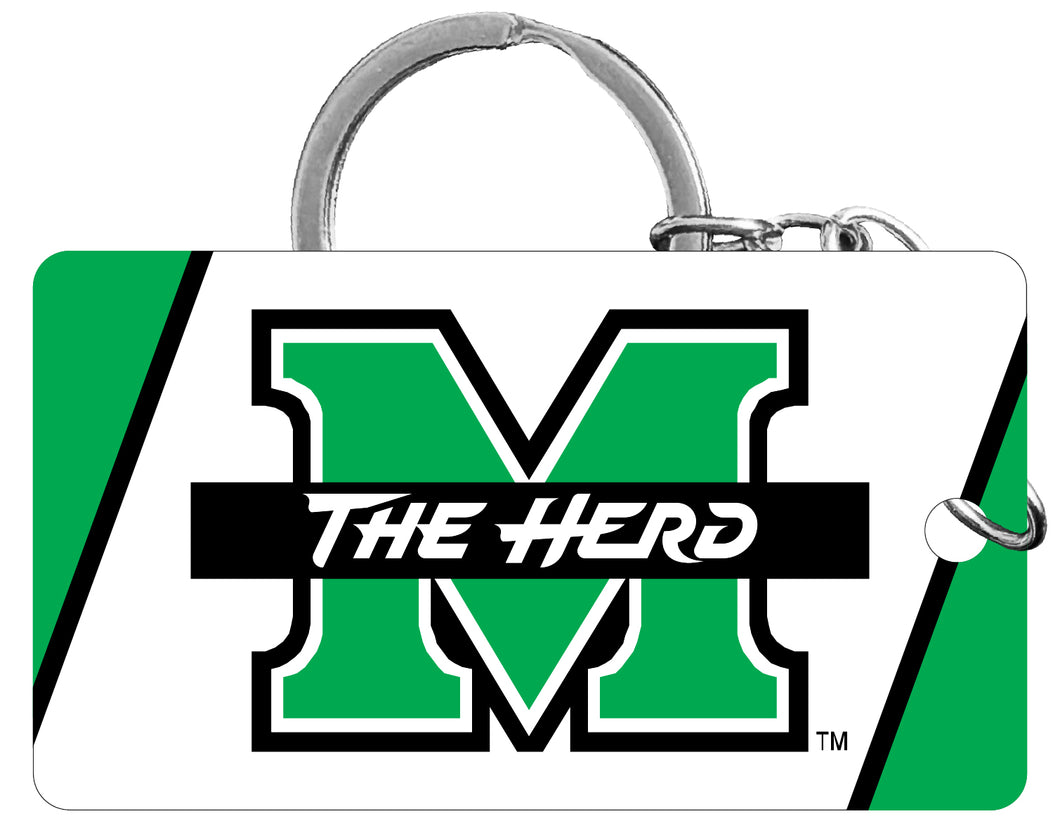 Marshall Thundering Herd Acrylic Keychain 1.5