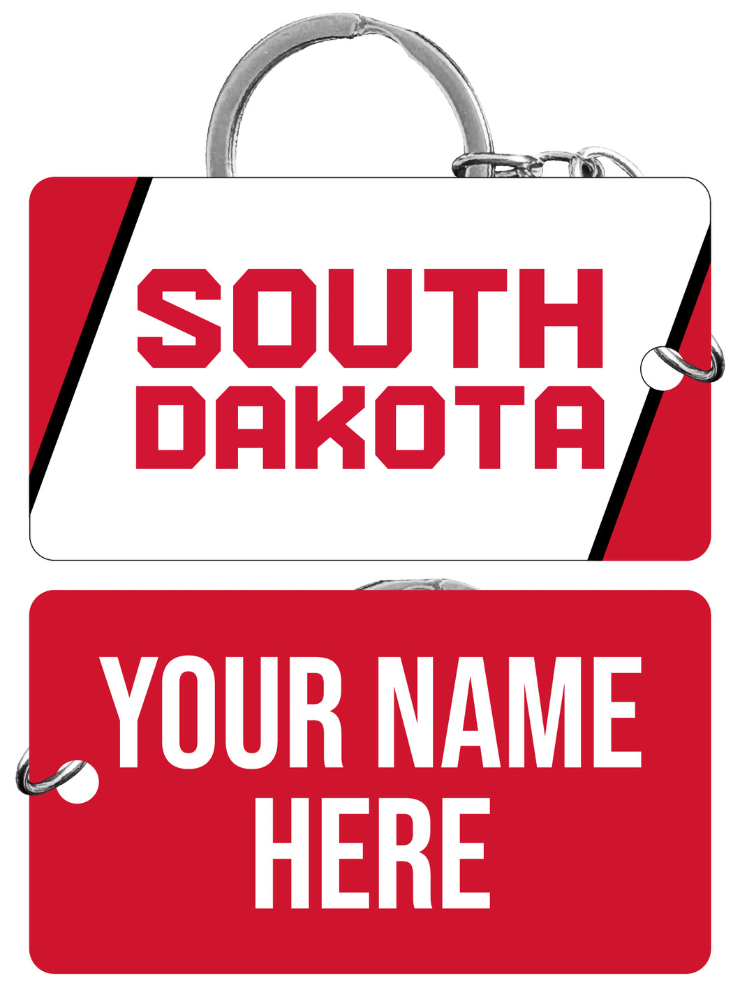 South Dakota Coyotes Customizable Acrylic Keychain 1.5