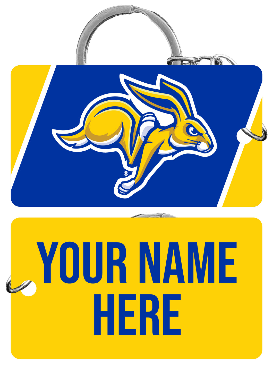 South Dakota State Jackrabbits Customizable Acrylic Keychain 1.5