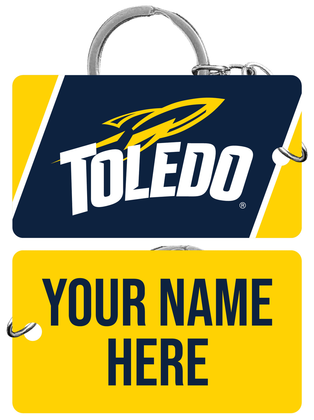 Toledo Rockets Customizable Acrylic Keychain 1.5