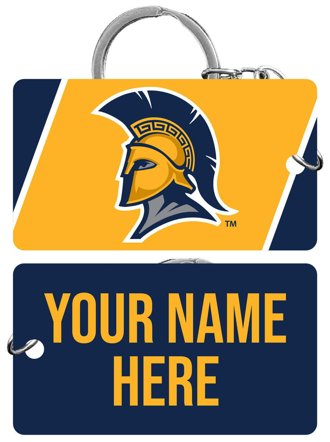 North Carolina Greensboro Spartans Customizable Acrylic Keychain 1.5