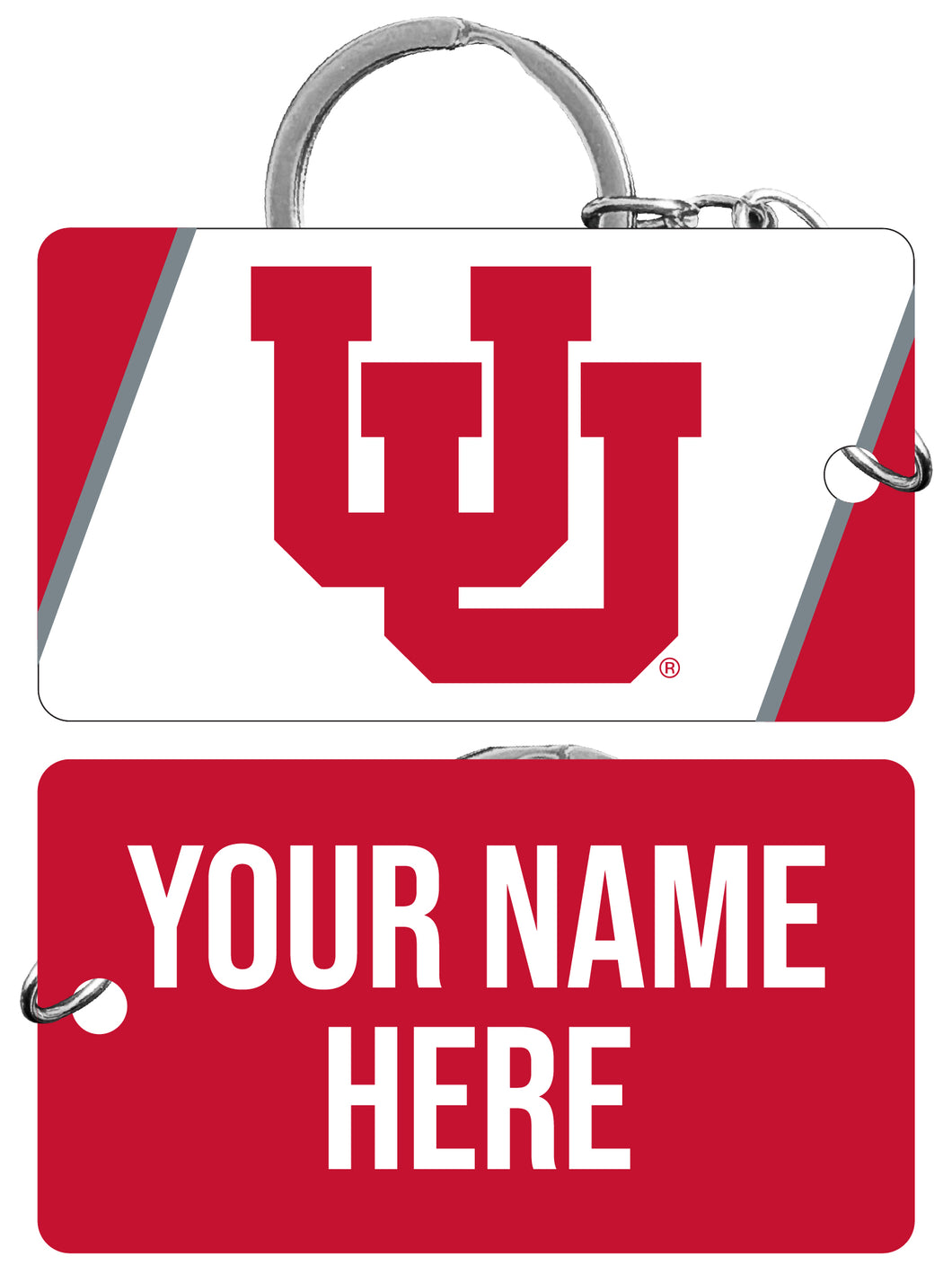 Utah Utes Customizable Acrylic Keychain 1.5