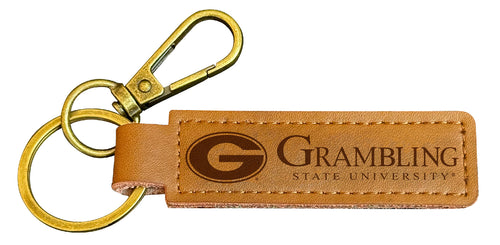 Grambling State Tigers Leather Keychain 3.25