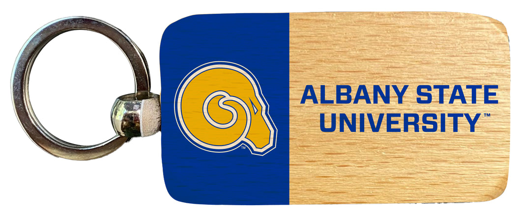 Albany State University 2.5 x 1-Inch Wooden Keychain Officially Licensed Collegiate Product 2-Pack