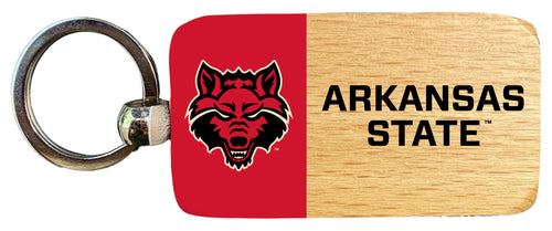 Arkansas State 2.5 x 1-Inch Wooden Keychain Officially Licensed Collegiate Product 4-Pack