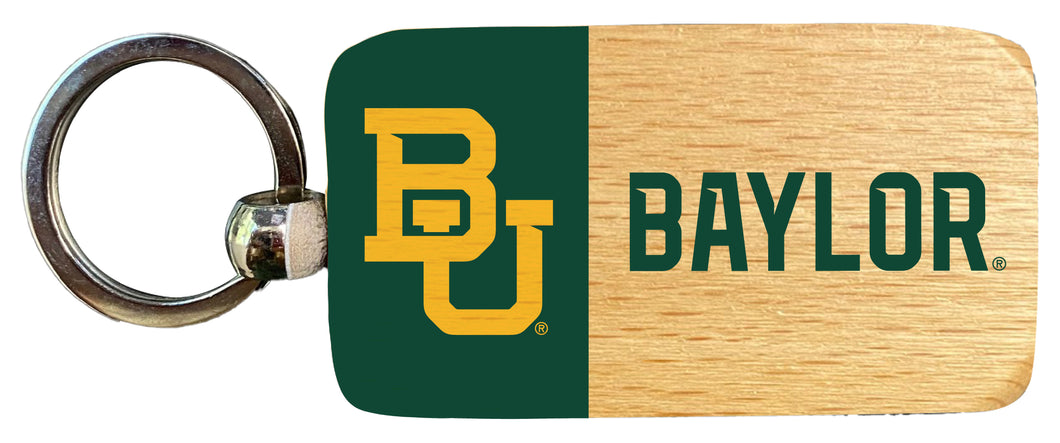 Baylor Bears 2.5 x 1-Inch Wooden Keychain Officially Licensed Collegiate Product 4-Pack