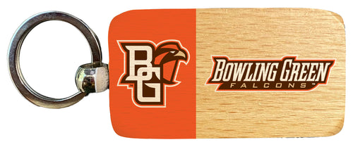 Bowling Green Falcons 2.5 x 1-Inch Wooden Keychain Officially Licensed Collegiate Product 4-Pack