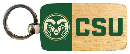 Colorado State Rams 2.5 x 1-Inch Wooden Keychain Officially Licensed Collegiate Product Single