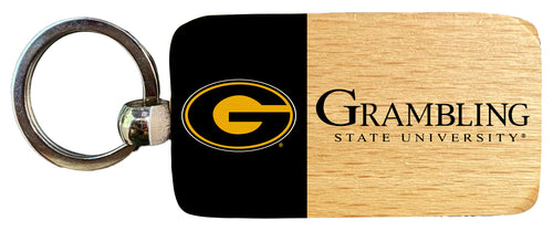 Grambling State Tigers 2.5 x 1-Inch Wooden Keychain Officially Licensed Collegiate Product Single