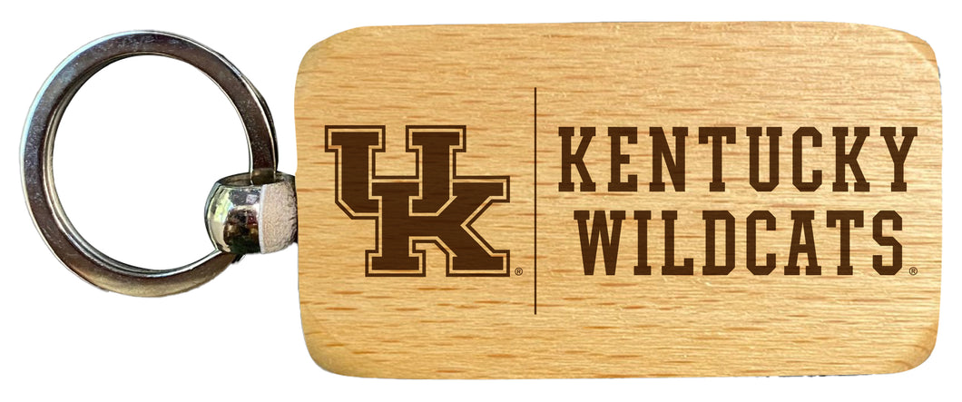 Kentucky Wildcats 2.5 x 1-Inch Engraved Wooden Keychain Officially Licensed Collegiate Product 2-Pack