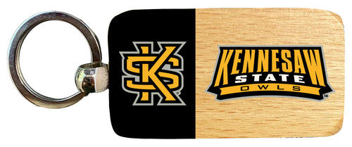 Kennesaw State University 2.5 x 1-Inch Wooden Keychain Officially Licensed Collegiate Product Single