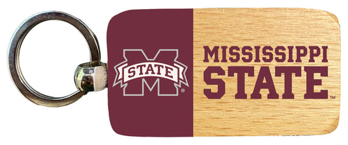 Mississippi State Bulldogs 2.5 x 1-Inch Wooden Keychain Officially Licensed Collegiate Product 2-Pack