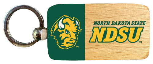 North Dakota State Bison 2.5 x 1-Inch Wooden Keychain Officially Licensed Collegiate Product 2-Pack