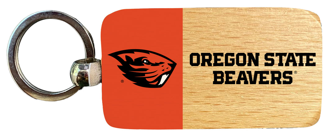 Oregon State Beavers 2.5 x 1-Inch Wooden Keychain Officially Licensed Collegiate Product Single