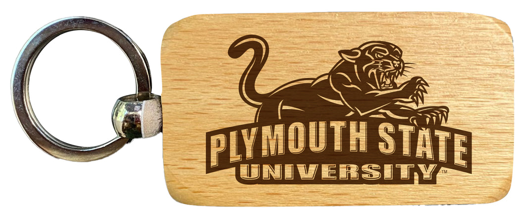 Plymouth State University 2.5 x 1-Inch Engraved Wooden Keychain Officially Licensed Collegiate Product Single Unit