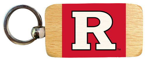 Rutgers Scarlet Knights 2.5 x 1-Inch Wooden Keychain Officially Licensed Collegiate Product Single