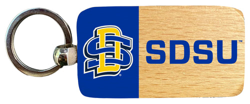 South Dakota State Jackrabbits 2.5 x 1-Inch Wooden Keychain Officially Licensed Collegiate Product 4-Pack