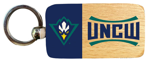 North Carolina Wilmington Seahawks 2.5 x 1-Inch Wooden Keychain Officially Licensed Collegiate Product 4-Pack