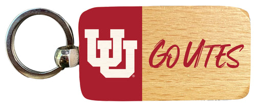 Utah Utes 2.5 x 1-Inch Wooden Keychain Officially Licensed Collegiate Product Single