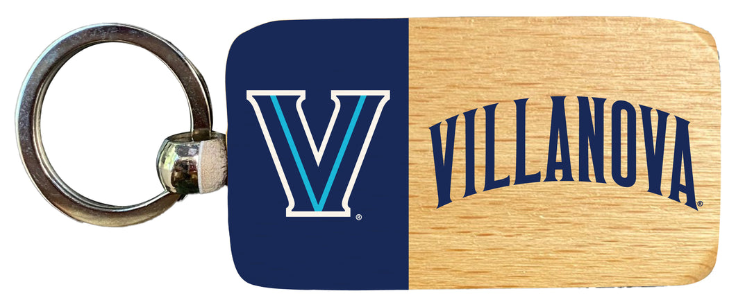 Villanova Wildcats 2.5 x 1-Inch Wooden Keychain Officially Licensed Collegiate Product 4-Pack