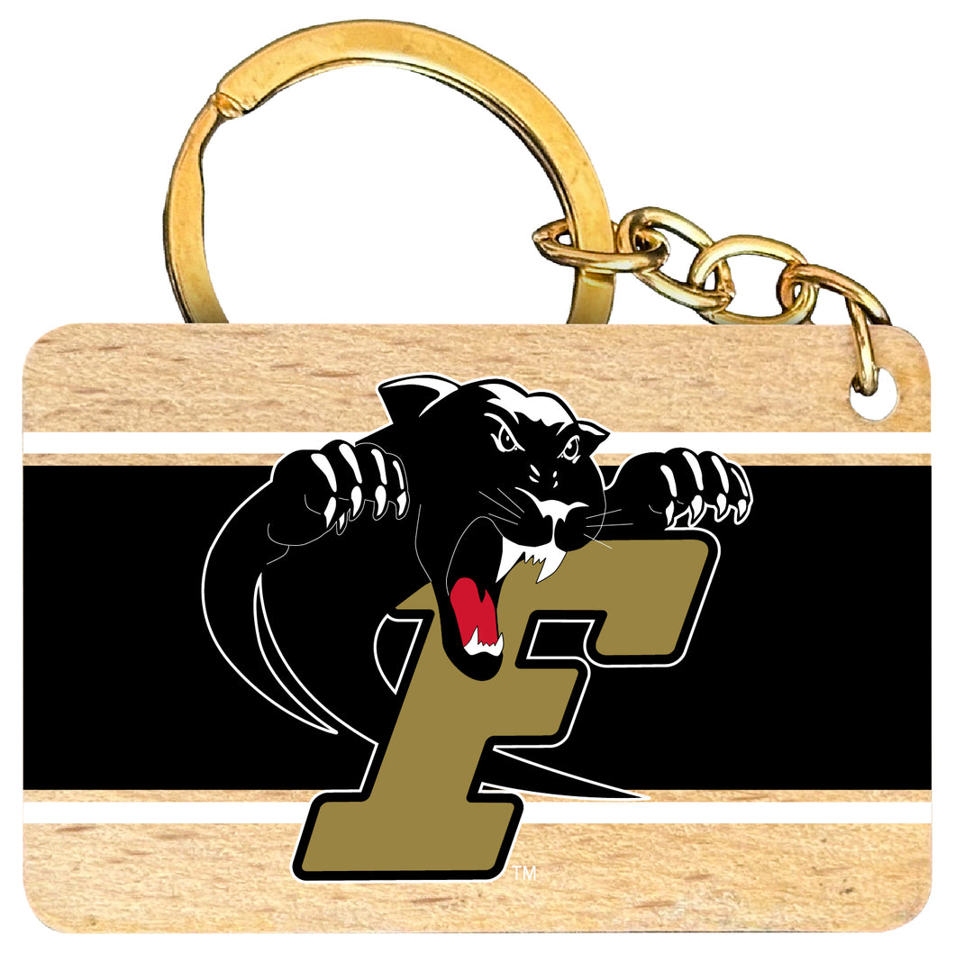 Ferrum College Flat Wood Keychain 1.5