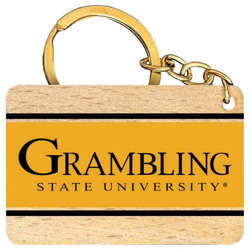 Grambling State Tigers Flat Wood Keychain 1.5