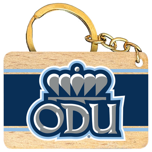 Old Dominion Monarchs Flat Wood Keychain 1.5