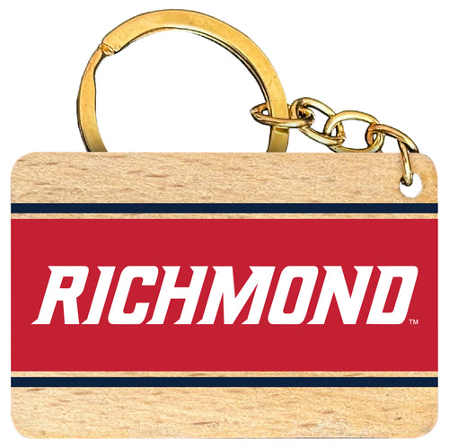 Richmond Spiders Flat Wood Keychain 1.5