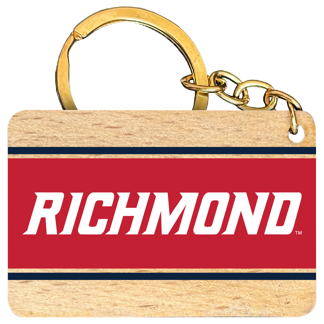 Richmond Spiders Flat Wood Keychain 1.5