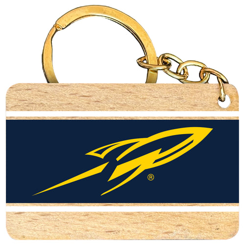 Toledo Rockets Flat Wood Keychain 1.5