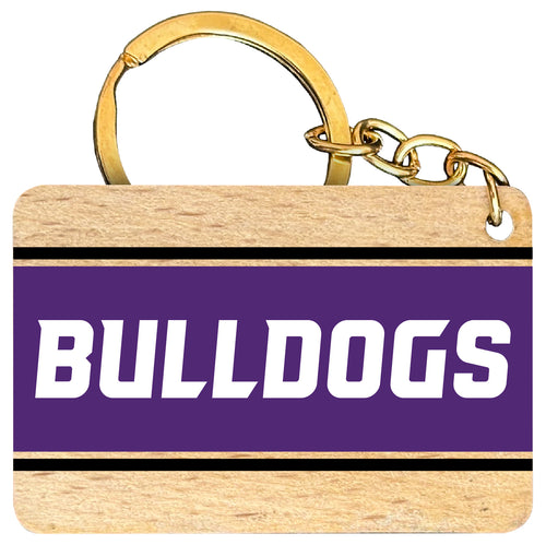 Truman State University Flat Wood Keychain 1.5