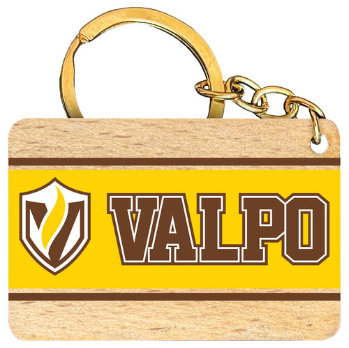 Valparaiso University Flat Wood Keychain 1.5