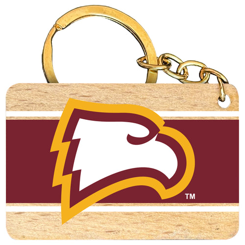 Winthrop University Flat Wood Keychain 1.5