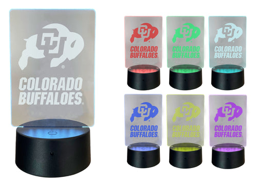 Colorado Buffaloes Acrylic Color Changing LED Night Light with Remote and USB plug in Officially Licensed Collegiate Product Single