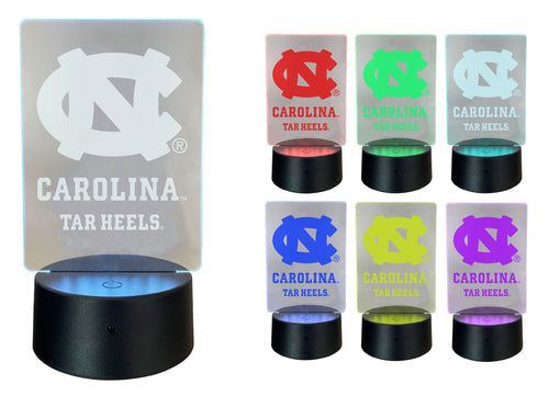 UNC Tar Heels Acrylic Color Changing LED Night Light with Remote and USB plug in Officially Licensed Collegiate Product 4-Pack