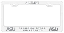 Load image into Gallery viewer, Alabama State University Alumni Engraved Metal License Plate Frame Officially Licensed
